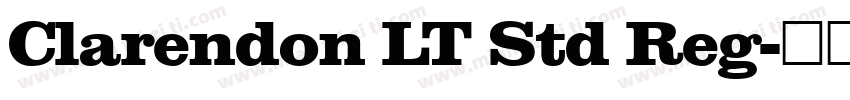 Clarendon LT Std Reg字体转换